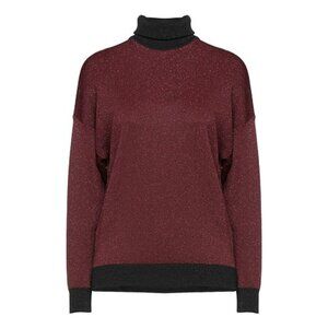 8PM Polo Sweaters Knitwear Turtleneck Burgundy Size XXS NWT